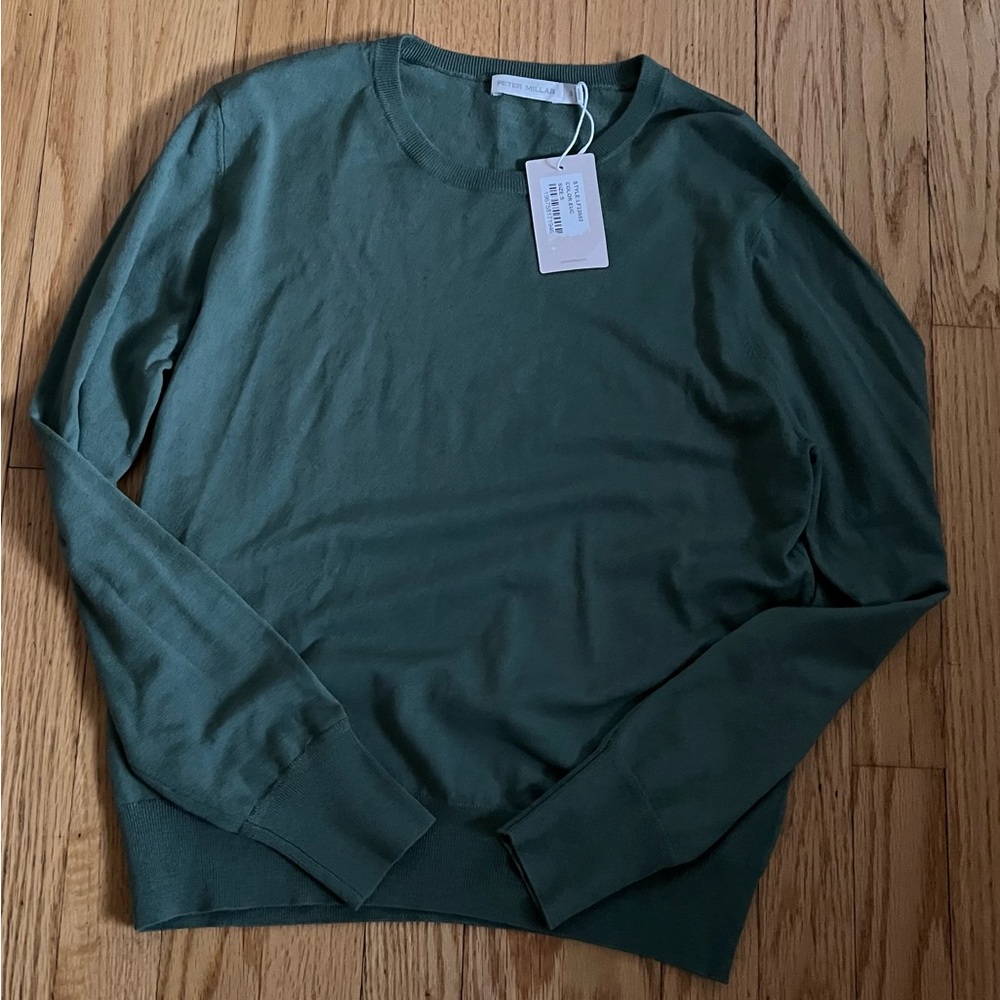 NWT Peter Millar Green Sweater Size Small